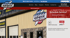 Desktop Screenshot of becksautocenter.com